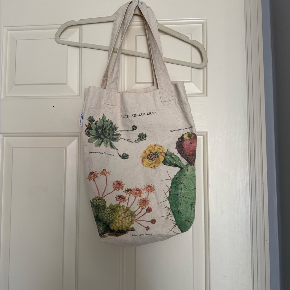Floral Canvas Tote Bag